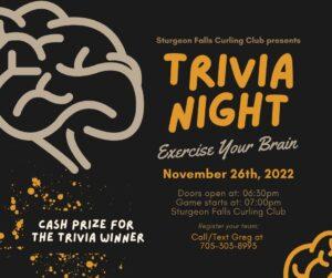 Image shows trivia night poster