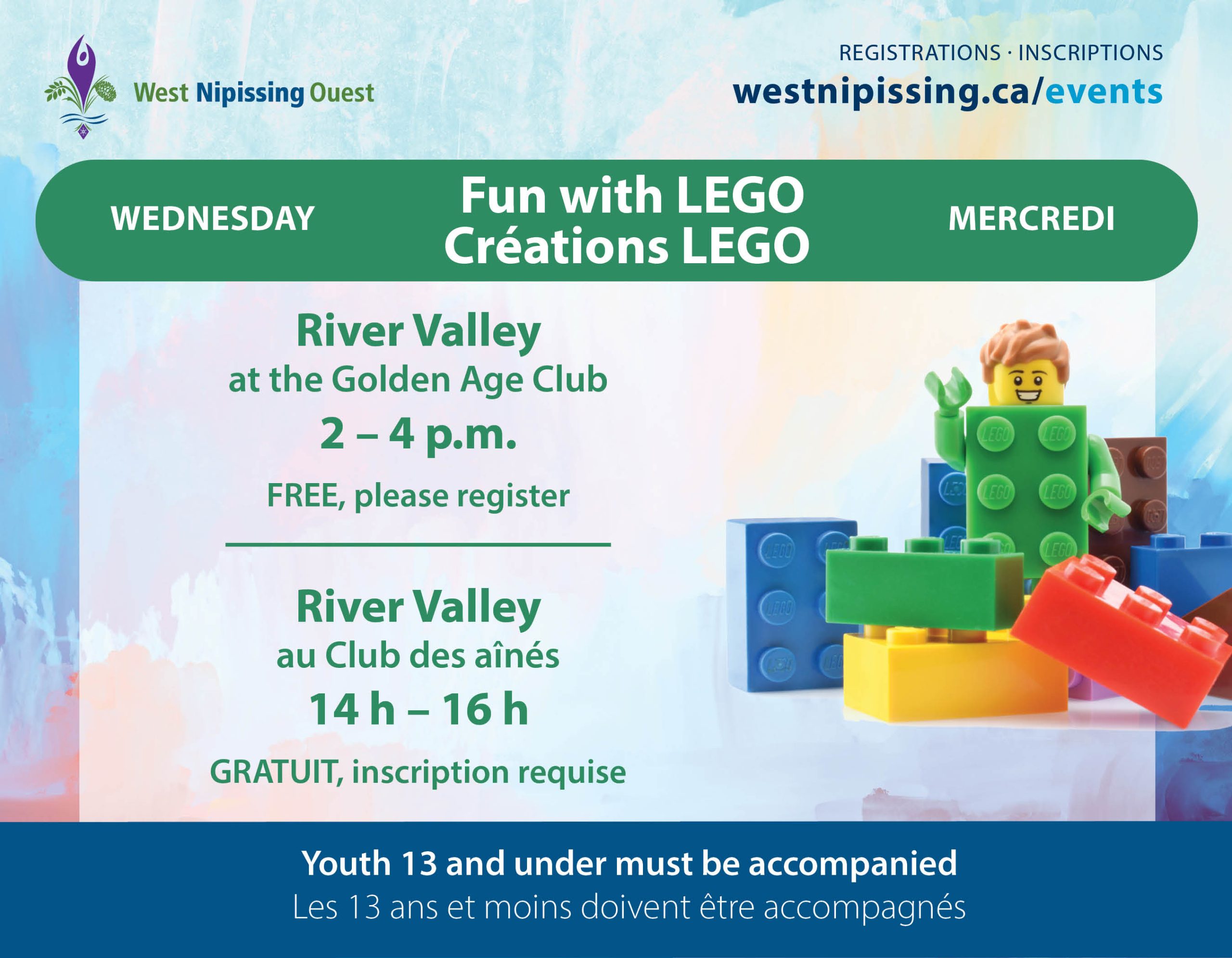 March Break Free-Build Fun with LEGO (River Valley)